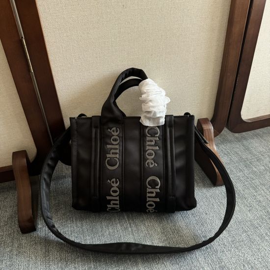 Chloe Woody Medium Nylon Tote Bag 6081
