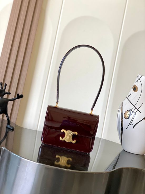 Celine Teen Garence Leather Handbag 118053