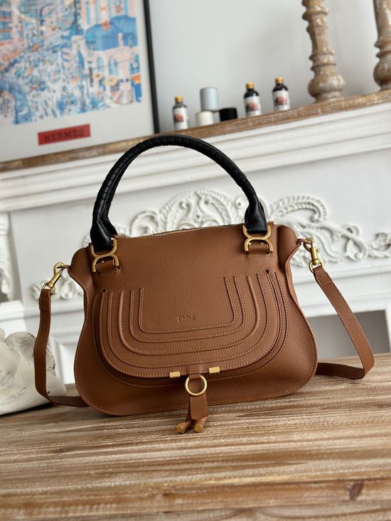 Chloe Marcie Top Handle Leather Shoulder Bag 5563