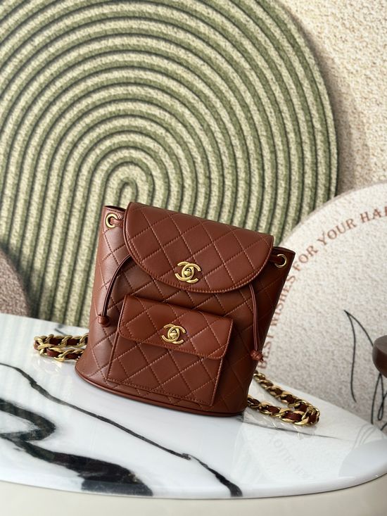 Chanel Vintage Backpack Quilted Lambskin A2210