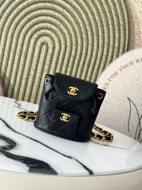 Chanel Vintage Quilted Lambskin Backpack A2211