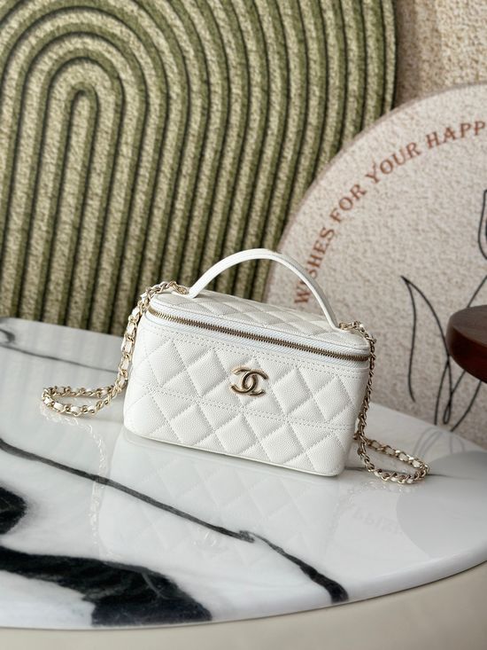 Chanel Crossbody Leather Lipstick Bag 66022