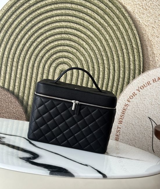 Chanel Quilted Leather Cosmetic Case 2228