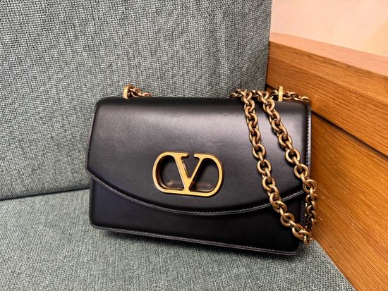 Valentino VLOGO Signature Leather Shoulder Bag 3188