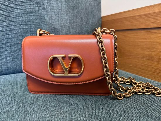 Valentino VLOGO Signature Leather Shoulder Bag 3188