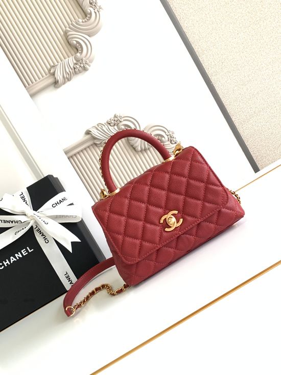 Chanel Coco Handle Flap Handbag 2215