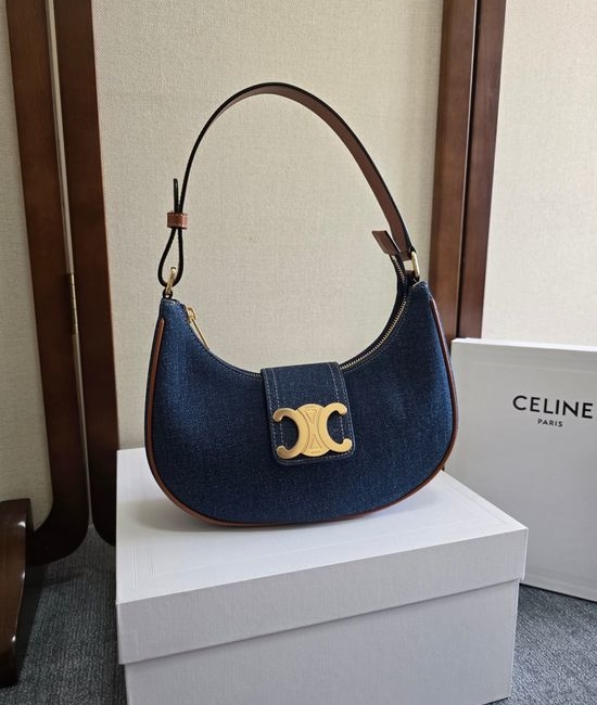Celine Ava Shoulder Bag Classic Logo 114493