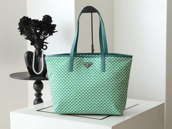 Prada Tessuto Triangulum Tote 1BD552