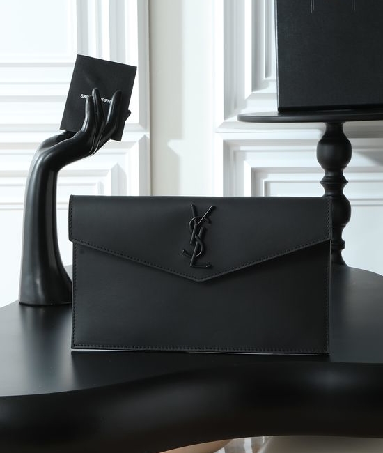 Yves Saint Laurent YSL Uptown Calfskin Clutch 565739