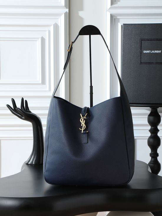 Yves Saint Laurent LE 5A7 Smooth Leather Hobo Handbag 753837