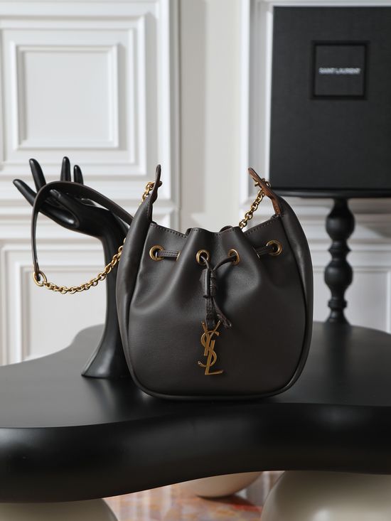 Yves Saint Laurent Suede Minimalist Bucket Bag 840888