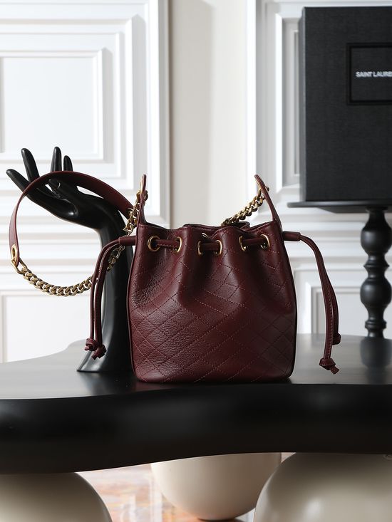 Yves Saint Laurent Cassandre Quilted Bucket Bag 840886