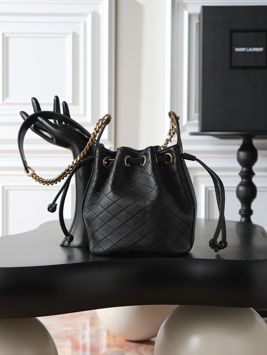 Yves Saint Laurent Cassandre Quilted Bucket Bag 840886