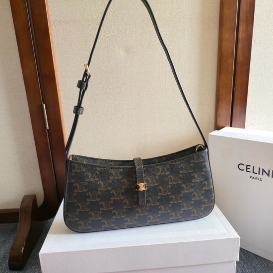 Celine Tina Small Logo Shoulder Bag 123053