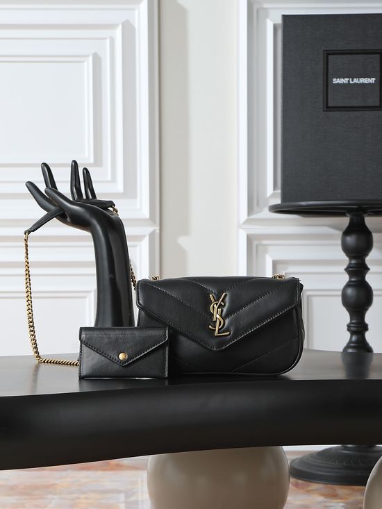 Yves Saint Laurent LouLou Lambskin Gold Buckle Handbag 821749
