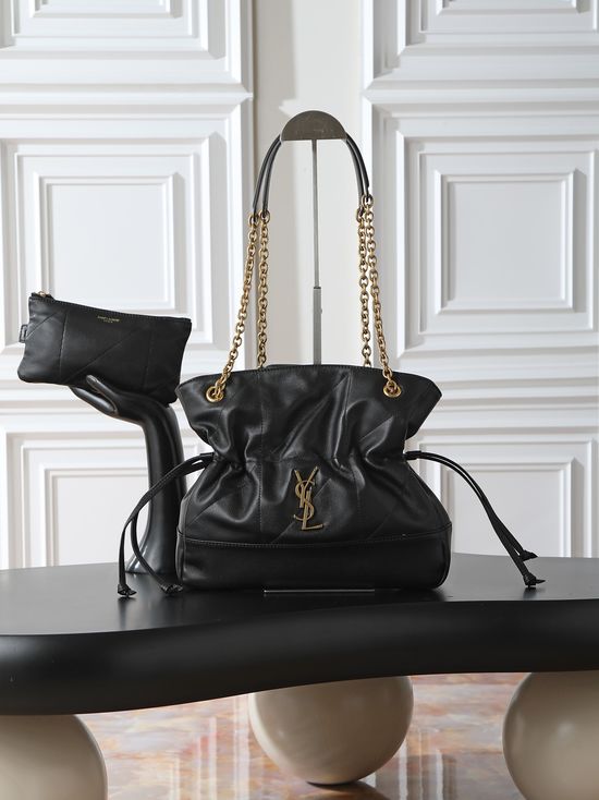 Yves Saint Laurent Jamie Leather Bucket Bag 833948