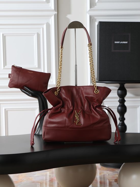 Yves Saint Laurent Jamie Leather Bucket Bag 833948