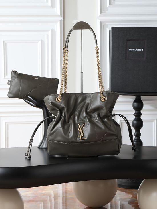 Yves Saint Laurent Jamie Leather Bucket Bag 833948