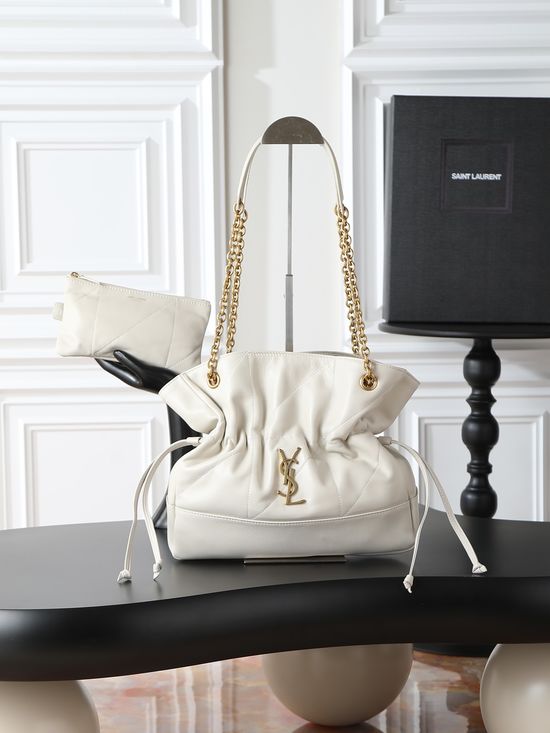 Yves Saint Laurent Jamie Leather Bucket Bag 833948