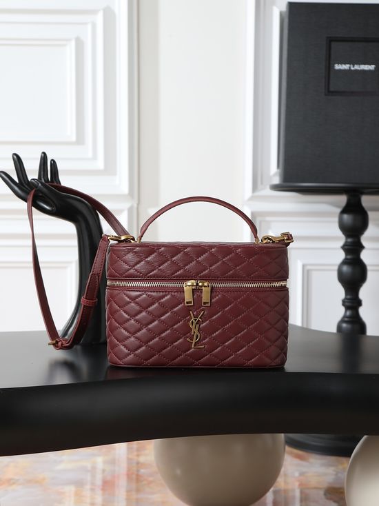 Yves Saint Laurent GABY Quilted Lambskin Cosmetic Case 851572