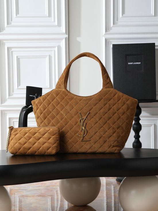 Yves Saint Laurent Icare Suede Small Tote Bag 858191