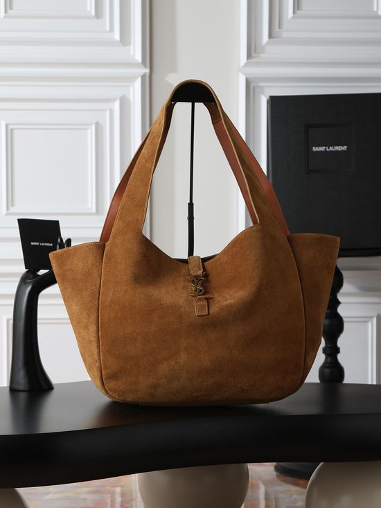 Yves Saint Laurent Bea Suede Convertible Tote Bag 763435