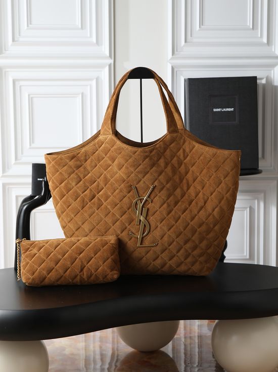 Yves Saint Laurent ICARE Large Suede Handbag 698651