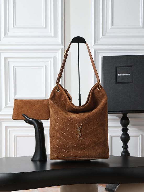 Yves Saint Laurent Niki Suede Bucket Bag 844346