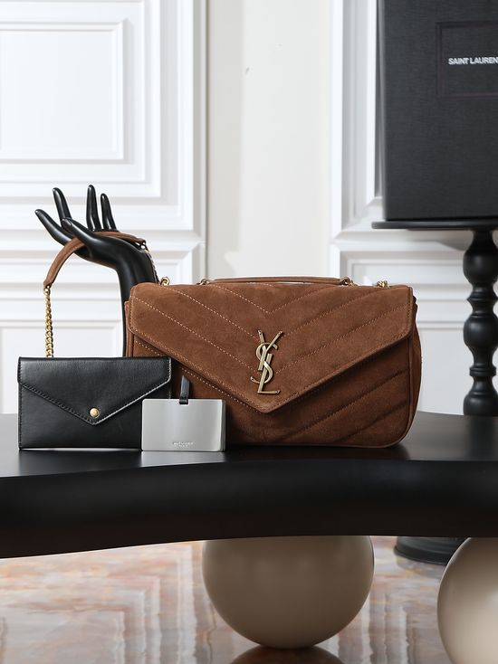 Yves Saint Laurent LouLou Suede Gold Buckle 801439