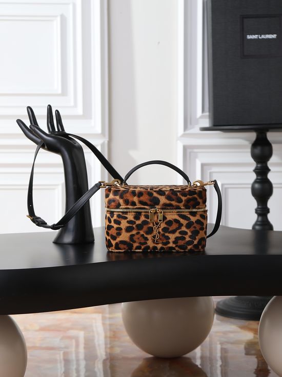 Yves Saint Laurent GABY MINI Box Bag Leopard Print 766731