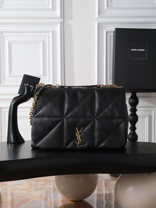 Yves Saint Laurent JAMIE 4.3 Black Lambskin Vintage Shoulder Bag 742431