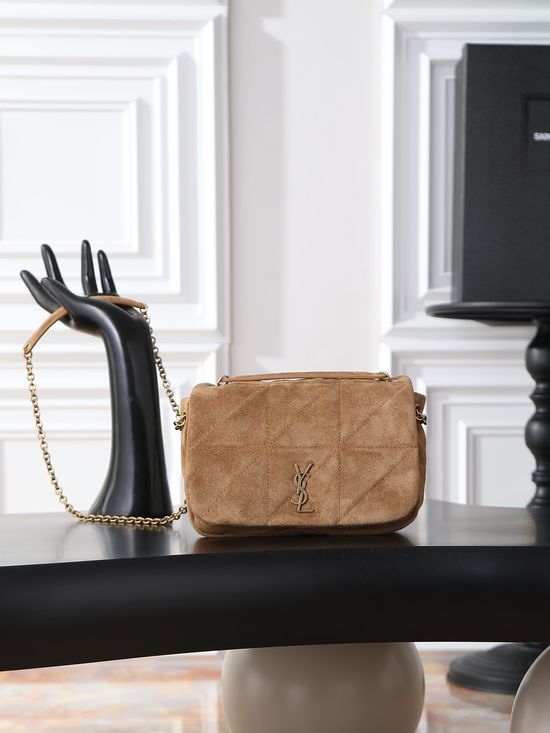 Yves Saint Laurent JAMIE Mini Suede Handbag 766754