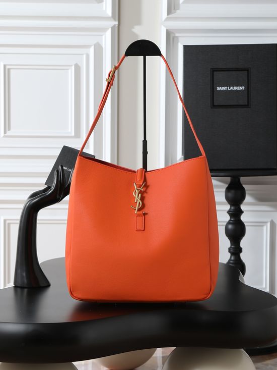 Yves Saint Laurent LE 5A7 Large Smooth Leather Hobo Bag 753837