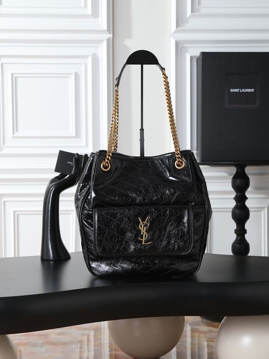 Yves Saint Laurent Niki Leather Shopping Tote Bag 862295