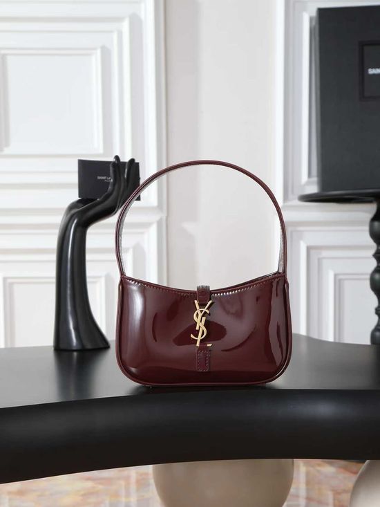 Yves Saint Laurent LE 5A7 Mini Satchel Bag in Wine Red 710318