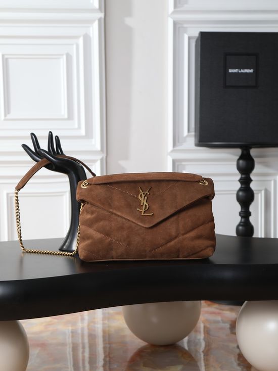 Yves Saint Laurent Loulou Puffer Matte Metal Hardware Bag 577476