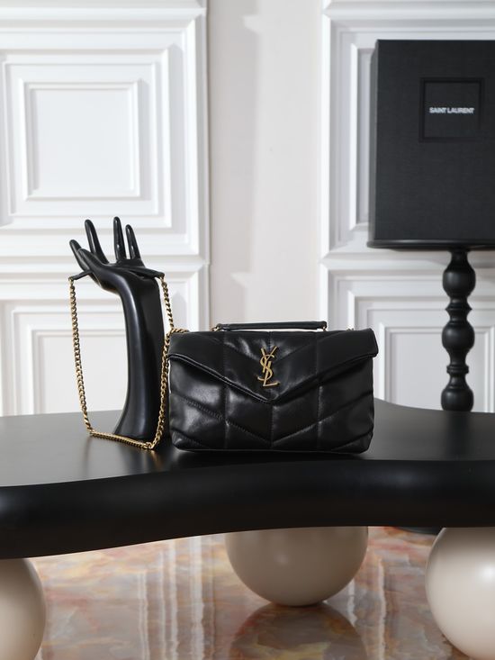 Yves Saint Laurent Loulou Puffer Mini Double Chain Bag 759337