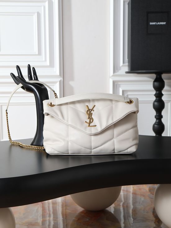 Yves Saint Laurent Loulou Puffer Quilted Lambskin Chain Bag 577476
