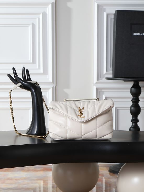 Yves Saint Laurent Loulou Puffer Mini Double Chain Bag 759337