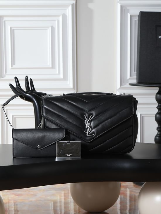 Yves Saint Laurent LouLou Sheepskin Silver Buckle 803541