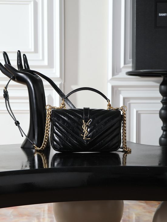 Yves Saint Laurent Mini College Patent Leather Bag 779430