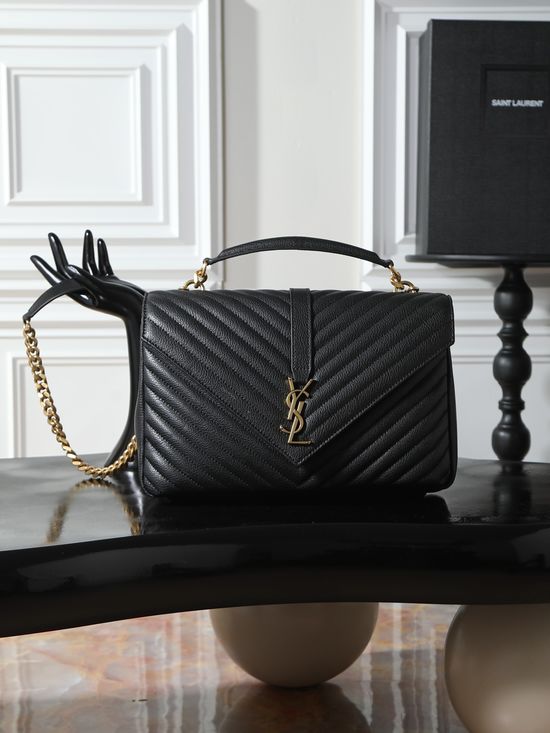 Yves Saint Laurent Monogram College Gold Hardware Bag 487212
