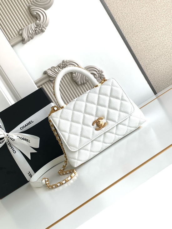 Chanel Coco Handle Flap Handbag 2215