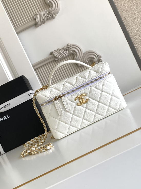 Chanel Double C Logo Textured Bag AP4483