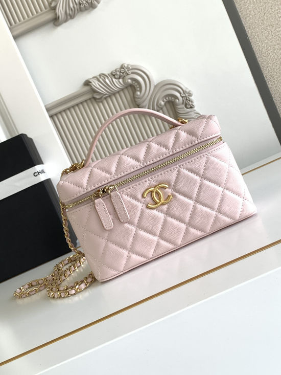 Chanel Double C Logo Textured Bag AP4483