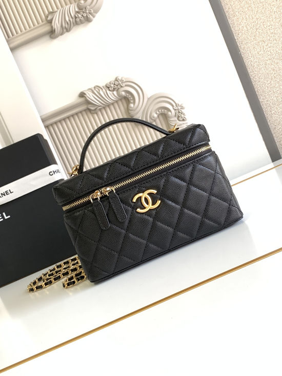 Chanel Double C Logo Textured Bag AP4483