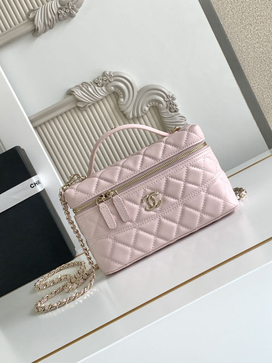 Chanel Vanity Case with Handle Haas Calfskin AP4407