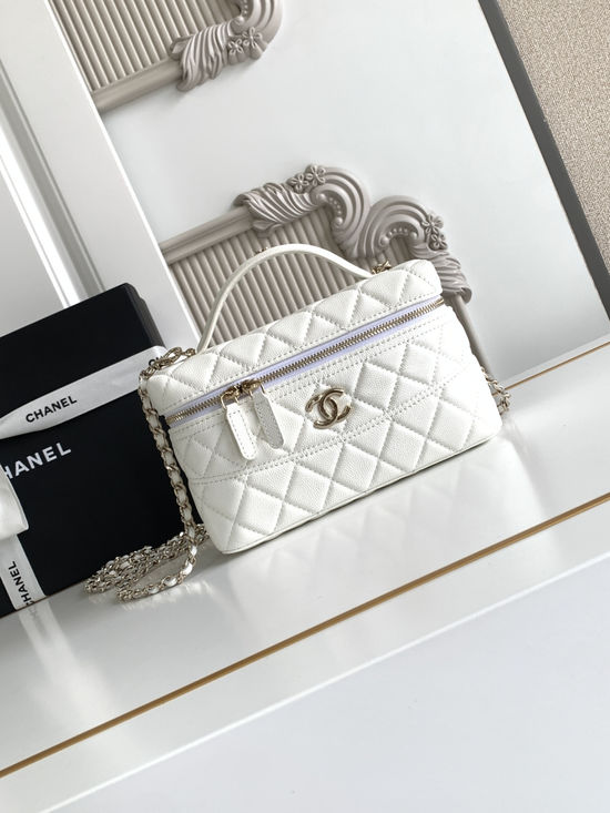 Chanel Vanity Case with Handle Haas Calfskin AP4407