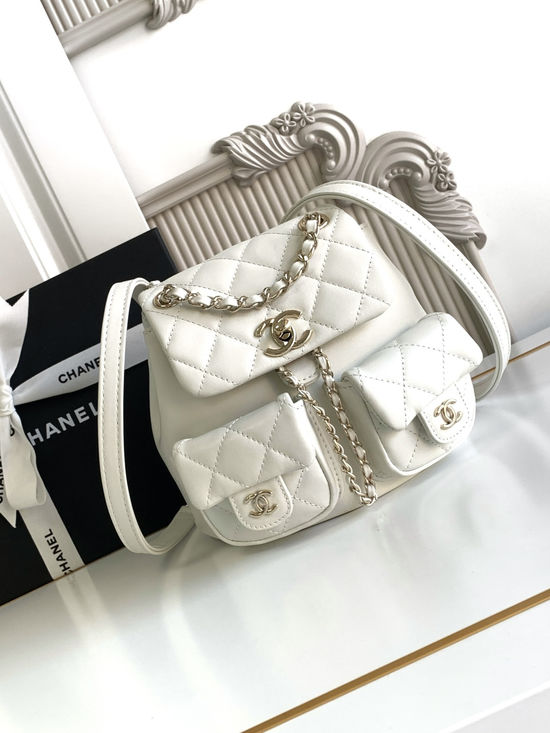 Chanel Duma Backpack Gold Hardware AS3787