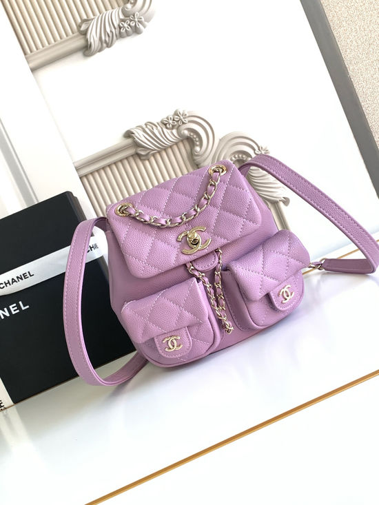Chanel Duma Leather Backpack 3787